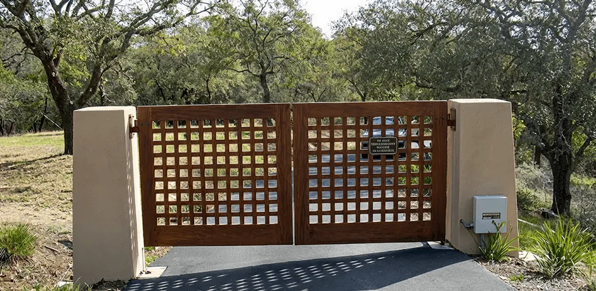 Driveway gate installation for a residential property in Omaha, NE
