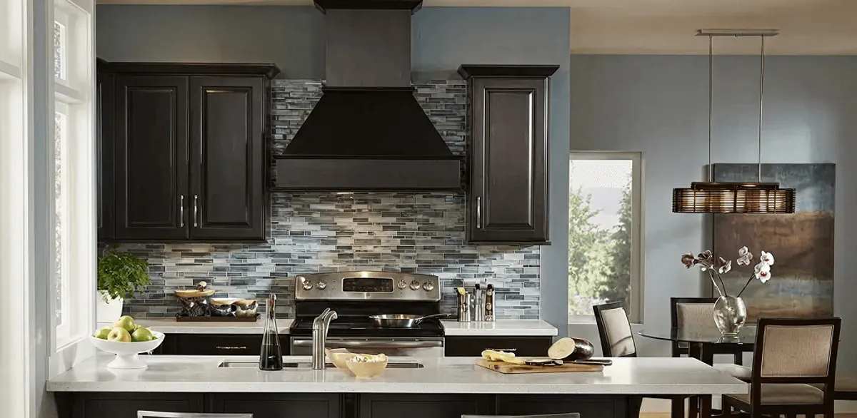 Kitchen cabinet painting and refinishing in a modern kitchen in Omaha, NE